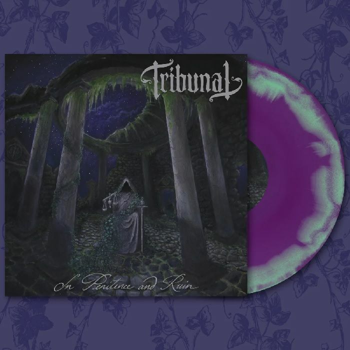 In Penitence & Ruin - Limited Edition Doublemint Neon Violet Merge Vinyl LP vinyl record cover
