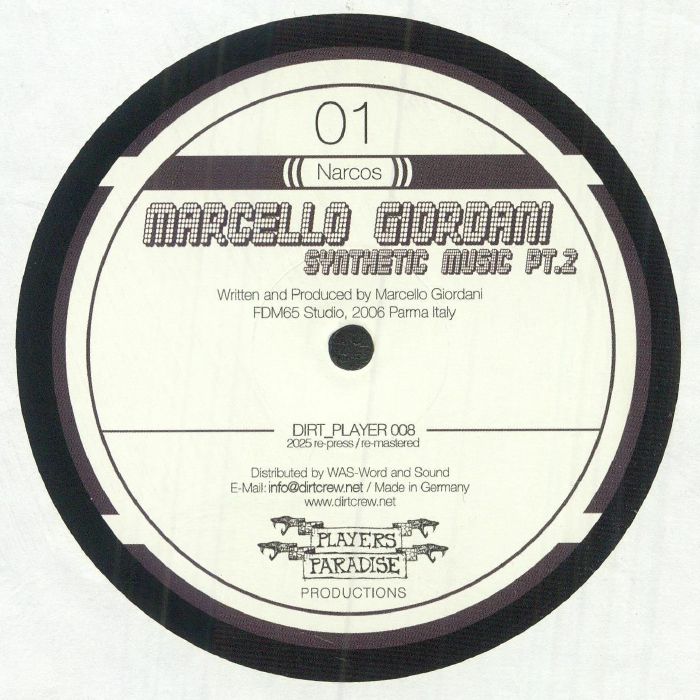 Synthetic Music Part 2 - Vinyl LP vinyl record cover