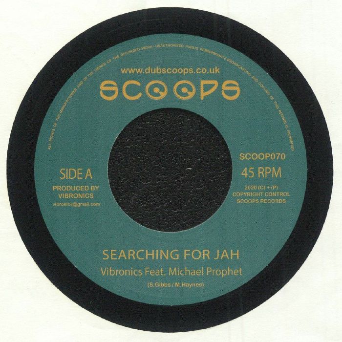Searching For Jah - Vinyl Single vinyl record cover