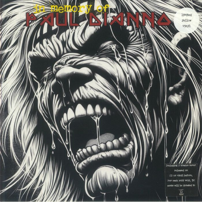 In Memory Of Paul Di'Anno - Limited Edition Yellow Vinyl LP vinyl record cover