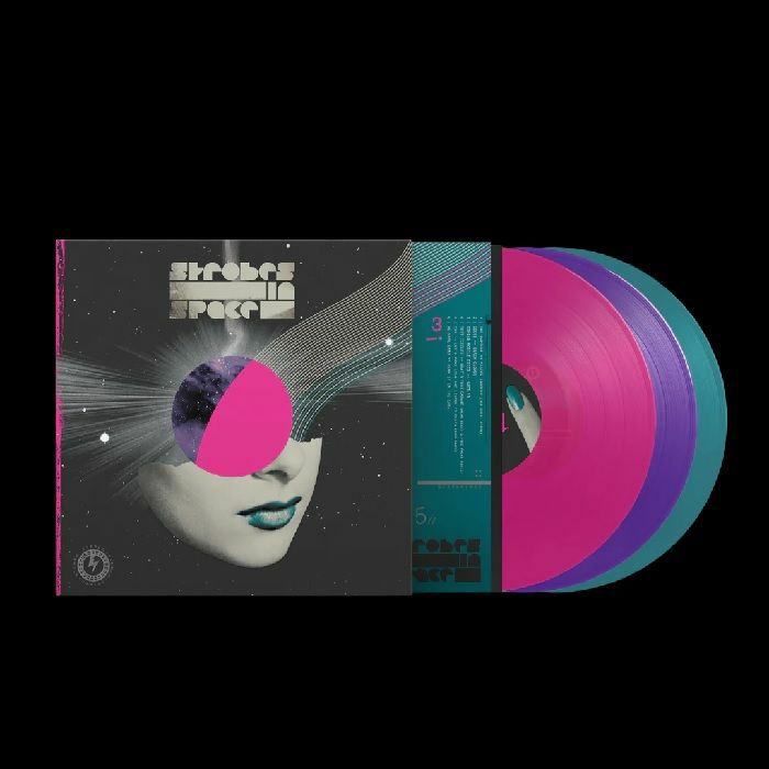 Strobes In Space: Indie Sleaze Nu Rave & Future Disco 2000-2009 - Limited Edition Coloured 3xLP vinyl record cover