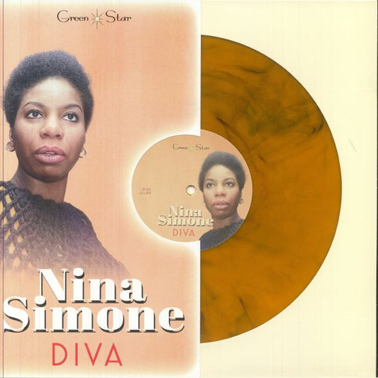 Diva - Limited Edition Orange & Black Marbled Vinyl LP vinyl record cover