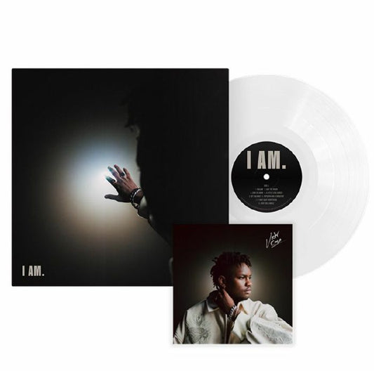 I Am. - Limited Edition White Vinyl LP vinyl record cover