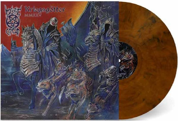Kriegsgötter MMXXV - Dark Orange Marbled Vinyl LP vinyl record cover