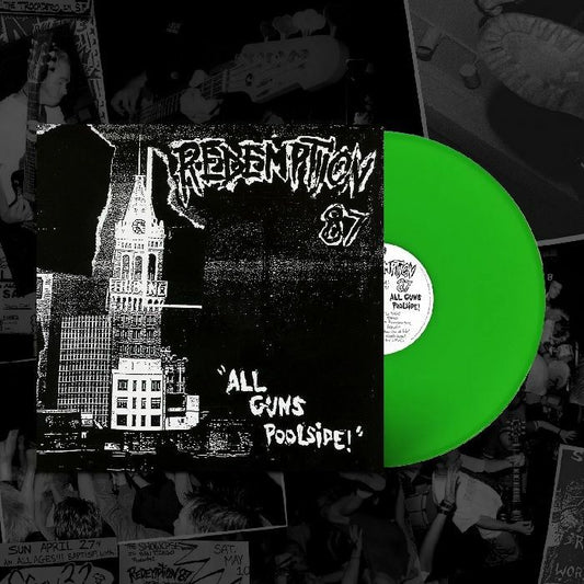 All Guns Poolside! - Limited Edition Neon Green Vinyl LP vinyl record cover