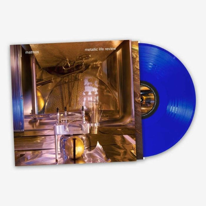 Metallic Life Review - Blue Vinyl LP vinyl record cover