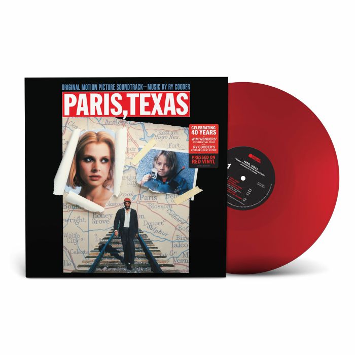 Paris Texas (Soundtrack) - 40th Anniversary Red Vinyl LP vinyl record cover