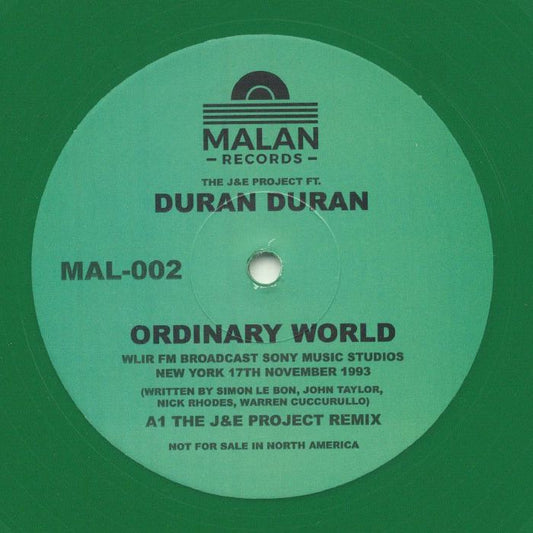 Ordinary World - Green Vinyl Single vinyl record cover
