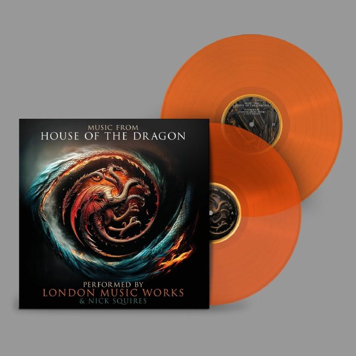 Music From House Of The Dragon - Orange Edge Glow Vinyl 2xLP vinyl record cover