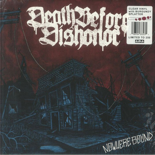 Nowhere Bound - Clear & Burgundy Splatter Vinyl LP vinyl record cover