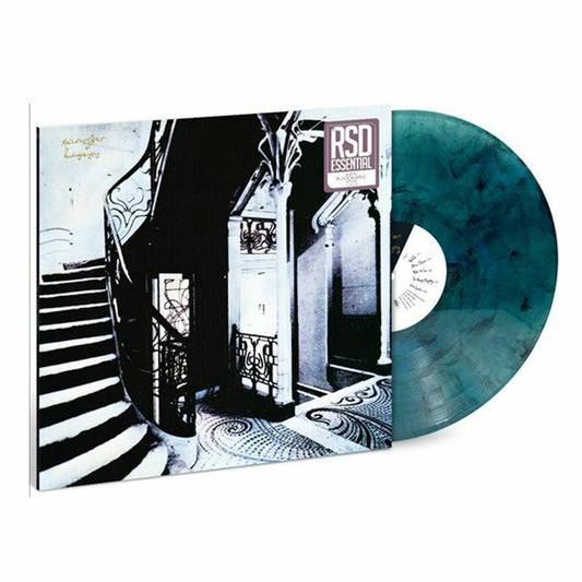 She Hangs Brightly - Aqua and Black Marbled Vinyl LP vinyl record cover