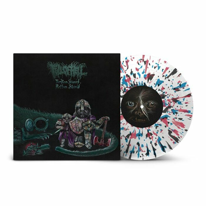 Broken Sword Rotten Shield - Limited White Splatter Vinyl EP vinyl record cover