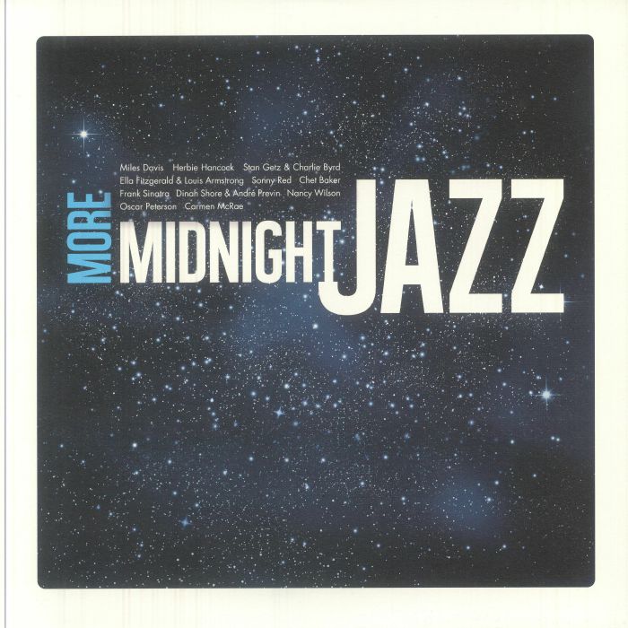 More Midnight Jazz - Limited Edition Black & Blue Marbled Vinyl LP vinyl record cover
