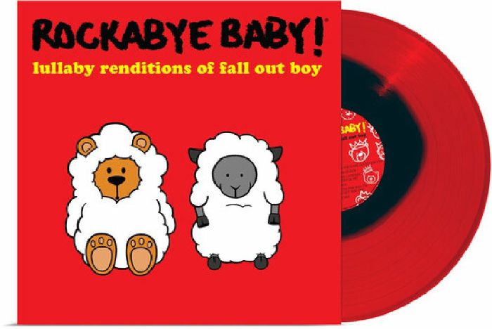 Rockabye Baby! Lullaby Renditions Of Fall Out Boy - Limited Edition Black In Red Vinyl LP vinyl record cover