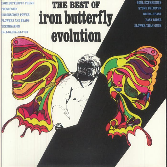 The Best Of Iron Butterfly: Evolution - Yellow Vinyl LP vinyl record cover