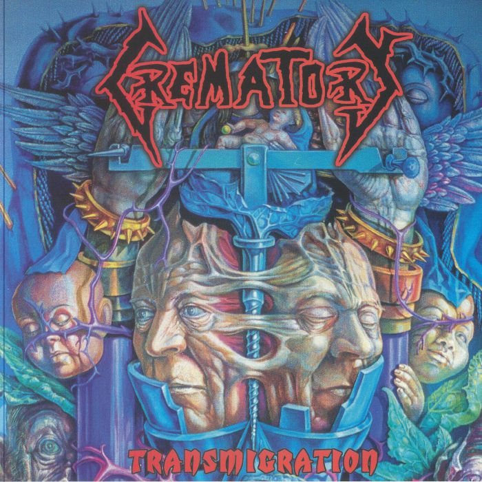 Transmigration - Blue & Black Marbled Vinyl LP vinyl record cover