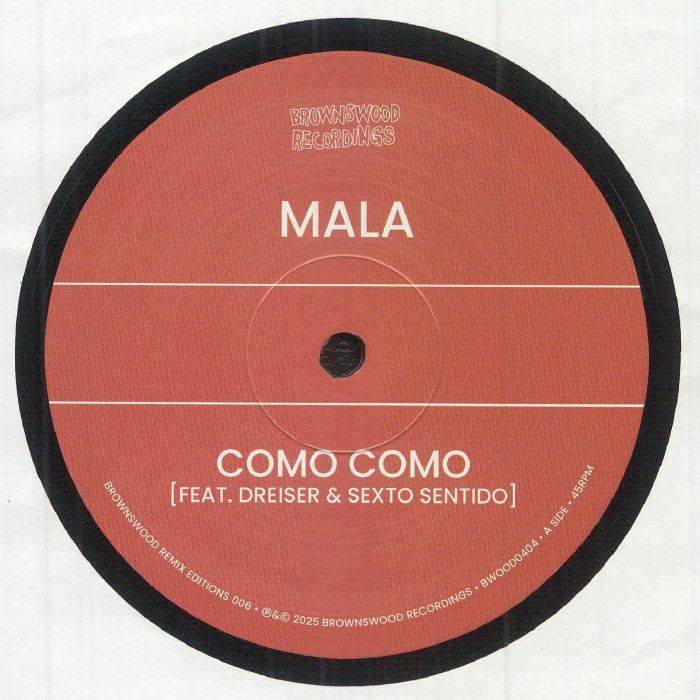 Brownswood Remix Editions 006 - Vinyl Single vinyl record cover