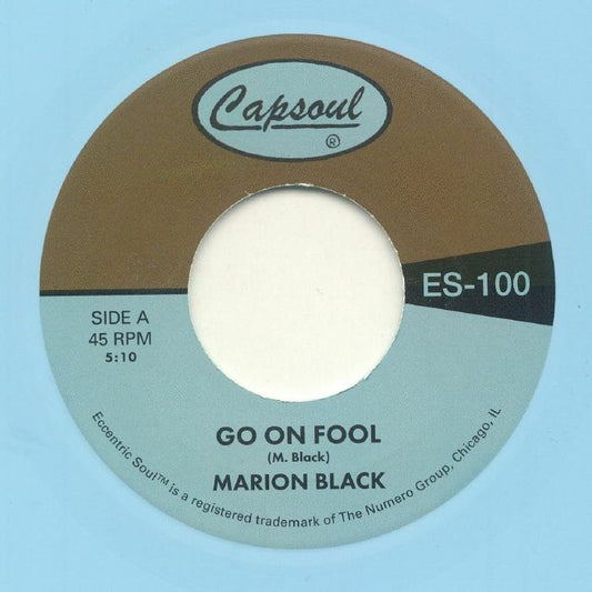 Go On Fool - Sky Blue Vinyl Single vinyl record cover