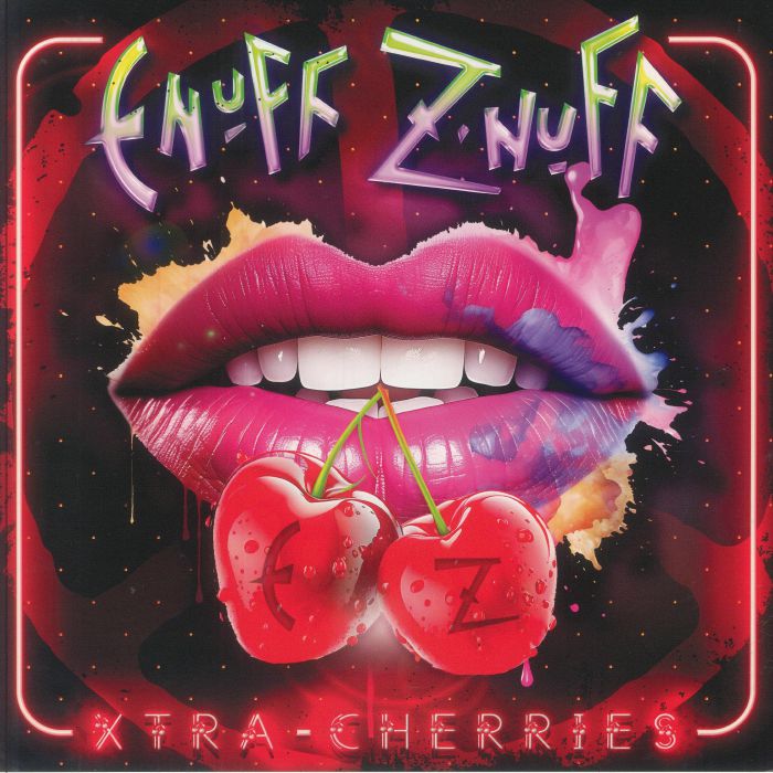 Xtra Cherries - Pink & Black Splatter Vinyl LP vinyl record cover