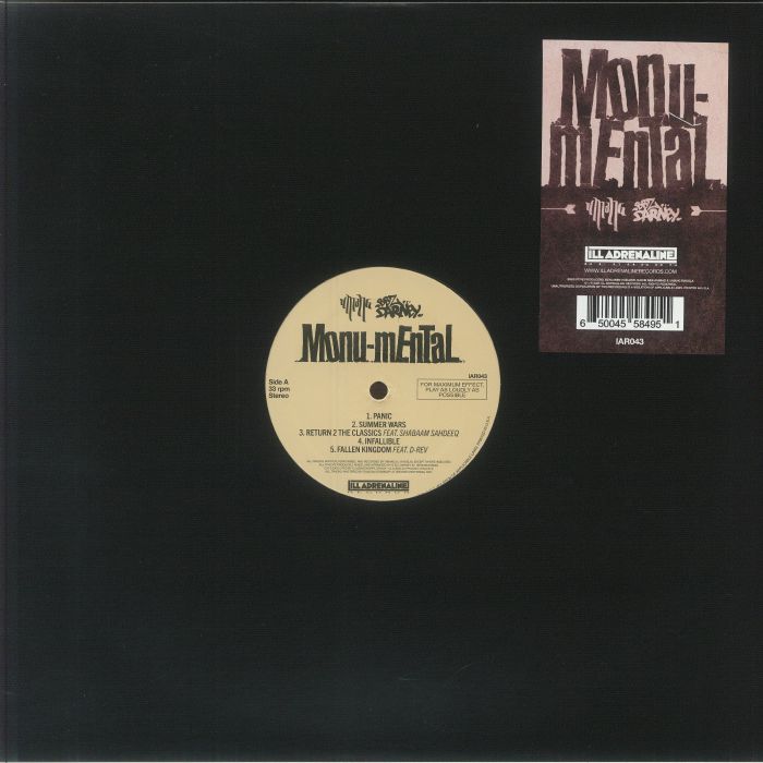Monu Mental - Vinyl LP vinyl record cover