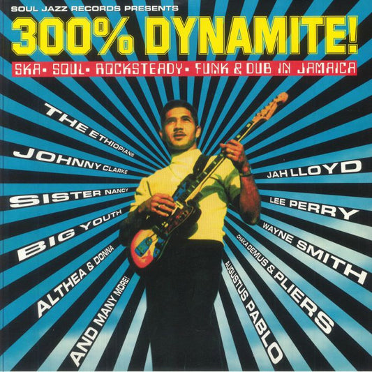 300% Dynamite! Ska Soul Rocksteady Funk & Dub In Jamaica - Reissue 2xLP vinyl record cover