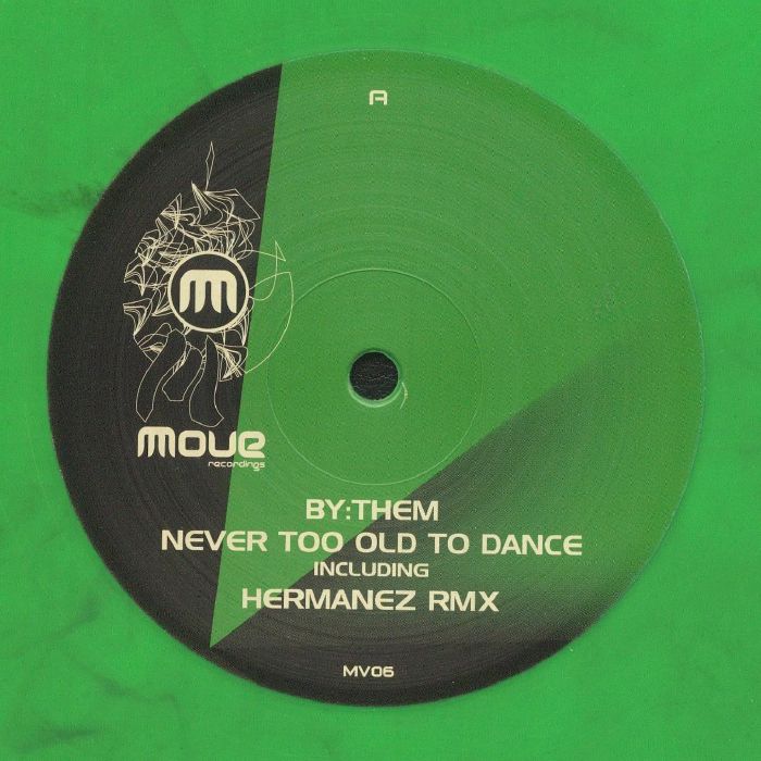 Never Too Old To Dance - Green & Black Marbled Vinyl EP vinyl record cover