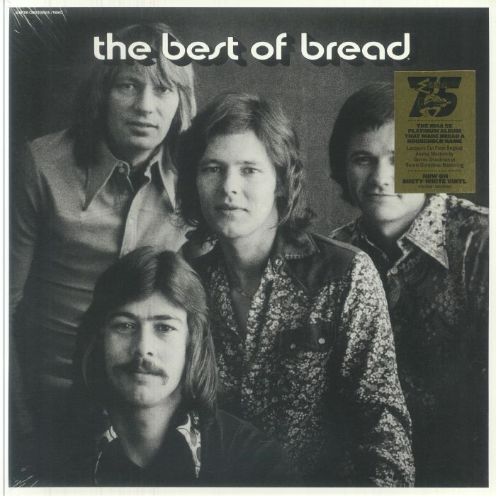 Best Of Bread - Elektra 75 Edition - Limited Edition Misty White Vinyl LP vinyl record cover