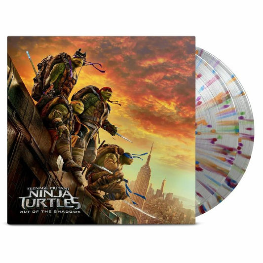 Teenage Mutant Ninja Turtles: Out Of The Shadows - Clear Splatter 2xLP vinyl record cover