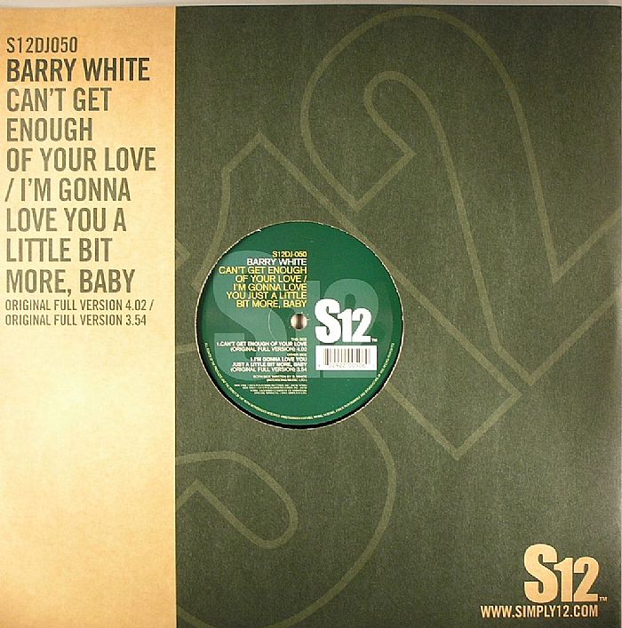 Can't Get Enough Of Your Love - Vinyl Single vinyl record cover
