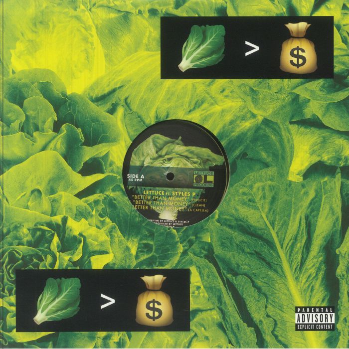 Better Than Money - Limited Edition Yellow Vinyl Single vinyl record cover