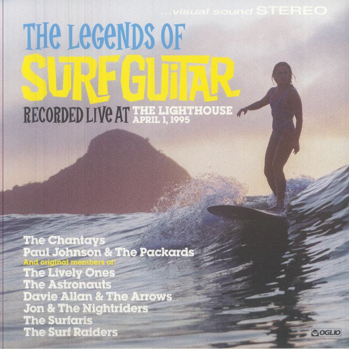 The Legends Of Surf Guitar - Clear Aqua 2xLP vinyl record cover