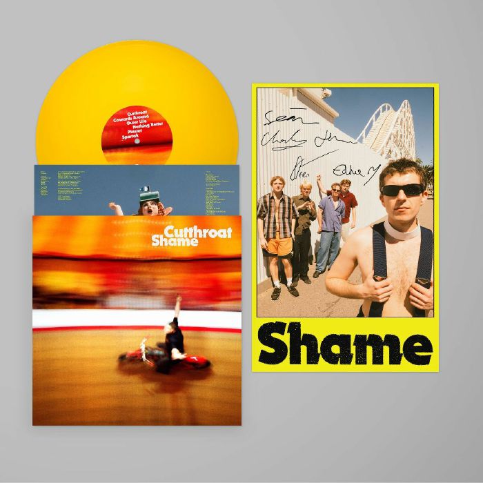 Cutthroat - Limited Edition Hot Shots Yellow Vinyl LP With Autographed Poster vinyl record cover