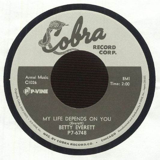My Life Depends On You / My Love - Vinyl Single vinyl record cover
