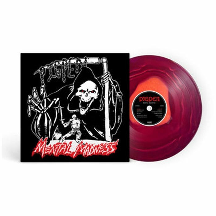 Mental Madness - Red Ripple Vinyl LP vinyl record cover