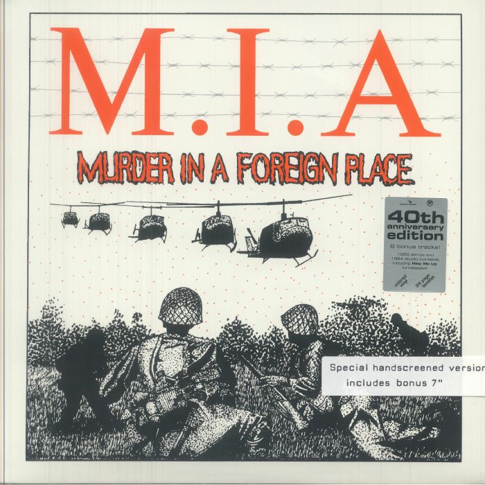 Murder In A Foreign Place - 40th Anniversary Edition LP + 7 Inch vinyl record cover