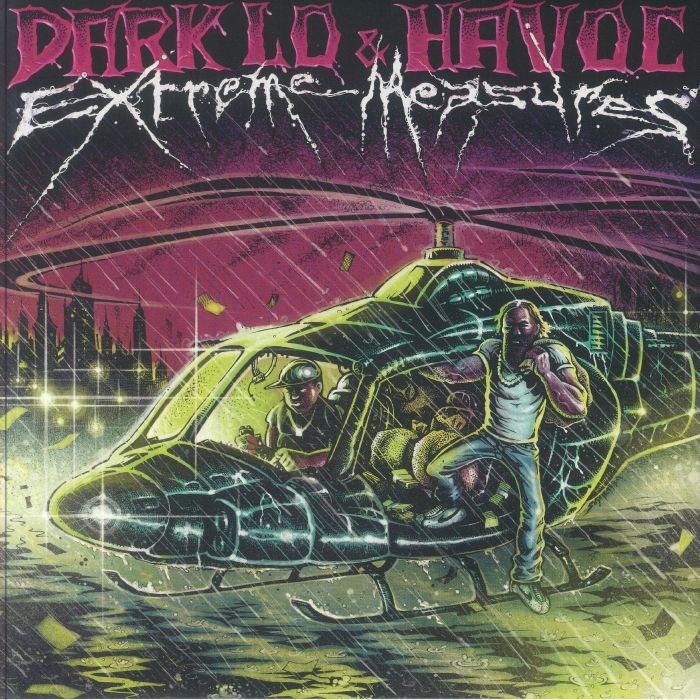 Extreme Measures - Magenta and Green Swirled Vinyl LP vinyl record cover