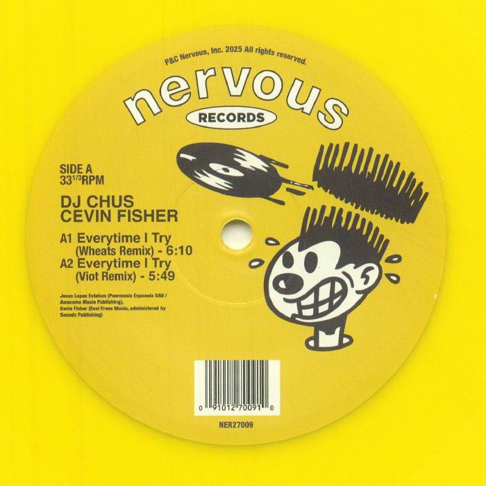 Every Time I Try - Yellow Vinyl Single vinyl record cover