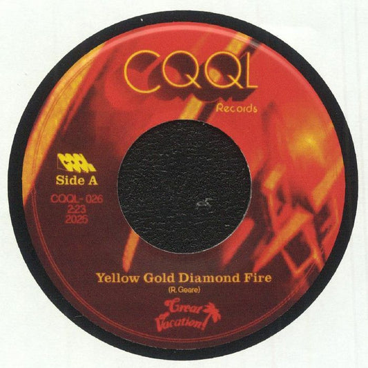 Yellow Gold Diamond Fire - Vinyl Single vinyl record cover
