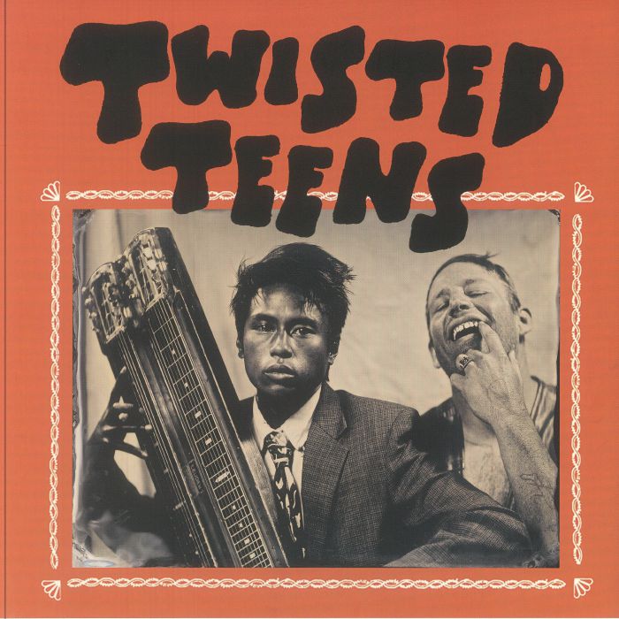 Twisted Teens - Red Marbled Vinyl LP vinyl record cover
