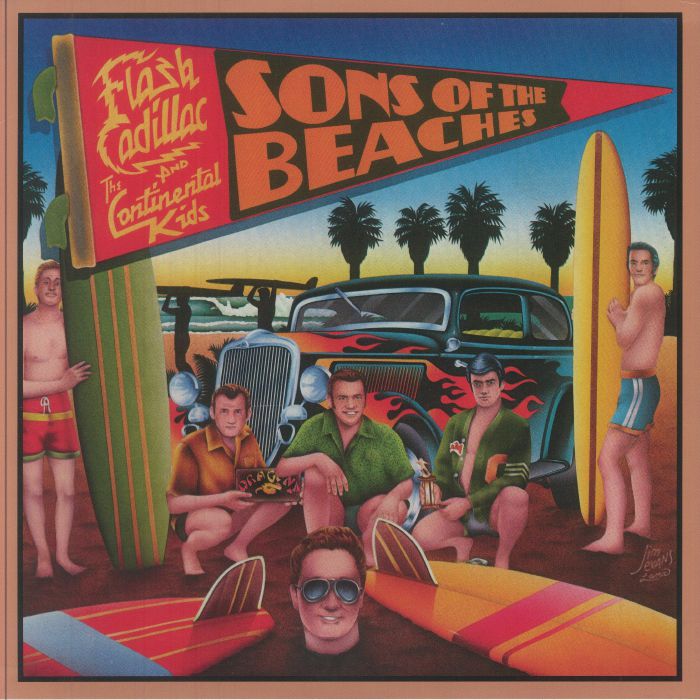 Sons Of The Beaches - Deluxe Edition Pink Vinyl LP vinyl record cover