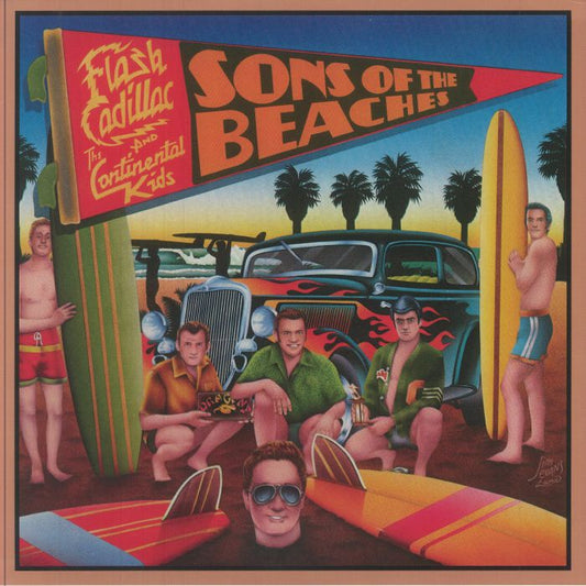 Sons Of The Beaches - Deluxe Edition Pink Vinyl LP vinyl record cover