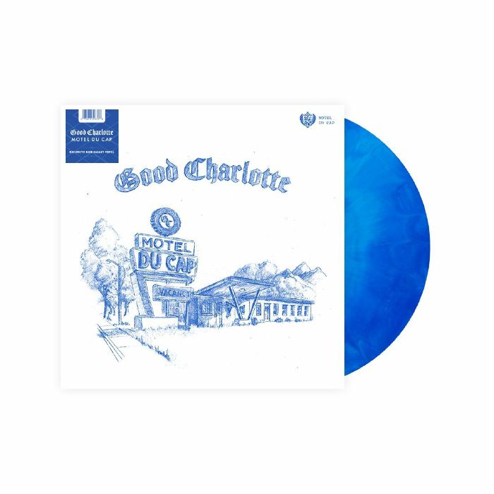 Motel Du Cap - Blue Galaxy Vinyl LP vinyl record cover