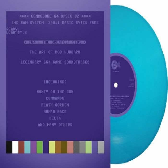 C64 Greatest Sids: The Art Of Rob Hubbard - Turquoise Vinyl LP vinyl record cover