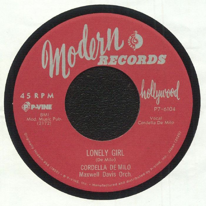 Lonely Girl - Vinyl Single vinyl record cover