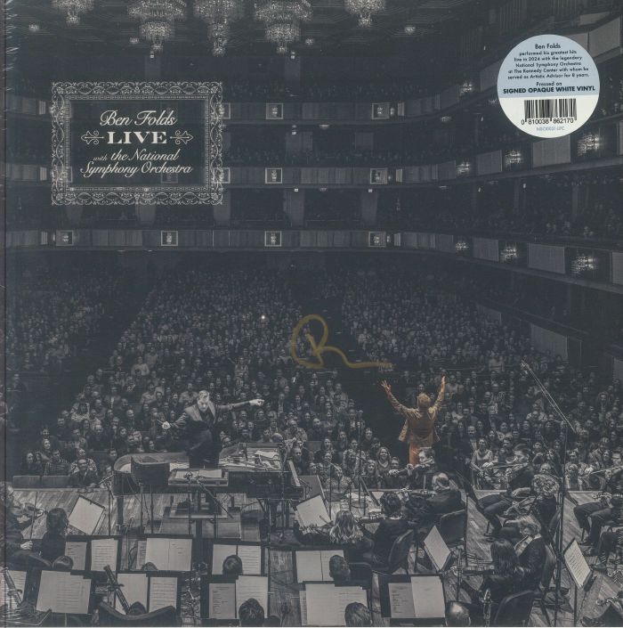 Ben Folds Live With The National Symphony Orchestra - Signed White LP vinyl record cover