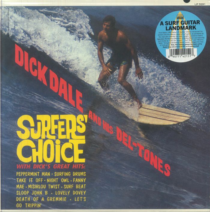 Surfers' Choice - Reissue Yellow Vinyl LP vinyl record cover