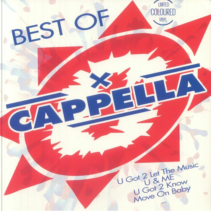 Best Of Cappella - Blue & Red Splattered Vinyl LP vinyl record cover