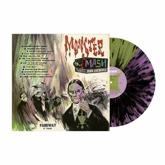 Monster Mash - Purple and Green Split Coloured Vinyl LP vinyl record cover