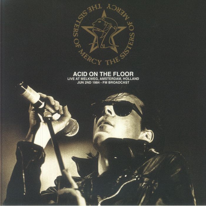 Acid On The Floor: Live At Melkweg Amsterdam Holland June 2nd 1984 FM Broadcast - Limited Edition Yellow & Green Splattered Vinyl LP vinyl record cover