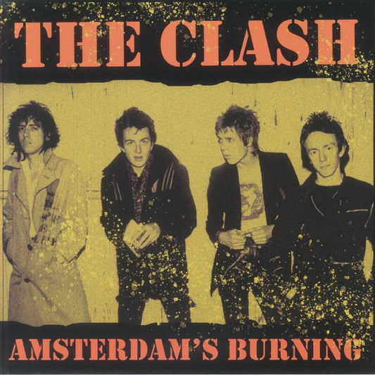 Amsterdam's Burning: Live At The Jaap Edenhall 1981 - Limited Edition Orange And Black Splatter Vinyl LP vinyl record cover